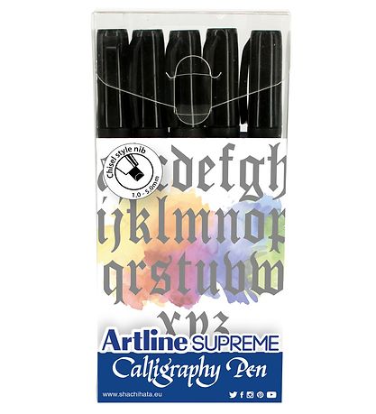 Artline Markers - Supreme Calligraphy Pen - 5 pcs. - Black Artline Markers - Supreme Calligraphy Pen - 5 pcs. - Black