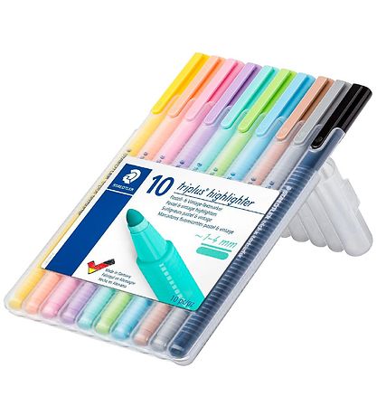 Staedtler Markers - 10 pcs. - Highlighters - Pastel Staedtler Markers - 10 pcs. - Highlighters - Pastel