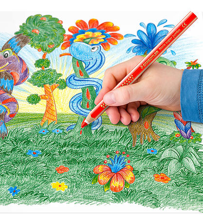 Staedtler Colouring Pencils - Noris Super Jumbo - 12 pcs w. Penc