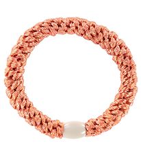 Kknekki Hair Tie - Peach w. Glitter