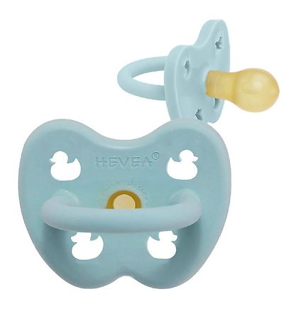 Hevea Smokk - 0-3 Md. - Naturgummi - Baby Blue m. Ender