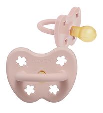 Hevea Pacifier - 0-3 Mths. - Natural Rubber - Powder Pink w. Flo Hevea Pacifier - 0-3 Mths. - Natural Rubber - Powder Pink w. Flo