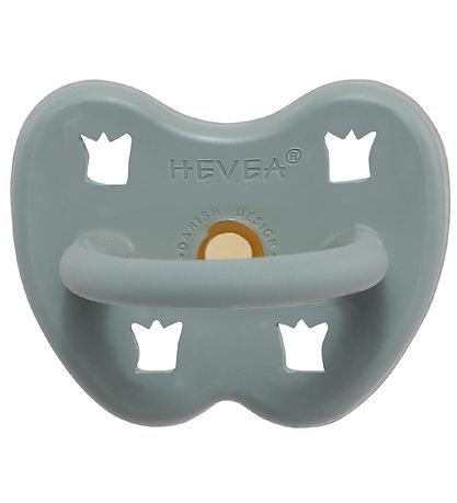 Hevea Dummy - 3-36 mths - Natural rubber - Gorgeous Grey w. Crow