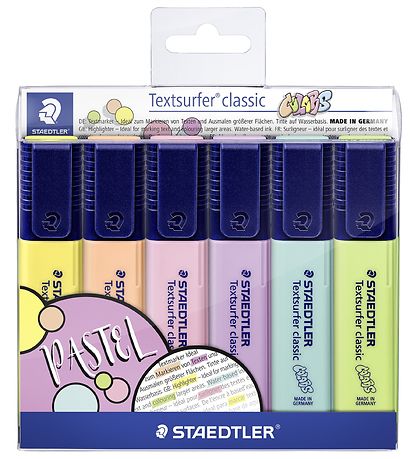 Staedtler Highlighter - 6 pcs. - Pastel Staedtler Highlighter - 6 pcs. - Pastel