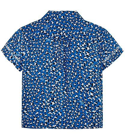 Tommy Hilfiger Bluse - Blauer Leopard Tommy Hilfiger Bluse - Blauer Leopard