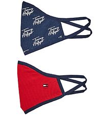 Tommy Hilfiger Face Mask - 2-pack - Navy/Red Tommy Hilfiger Face Mask - 2-pack - Navy/Red