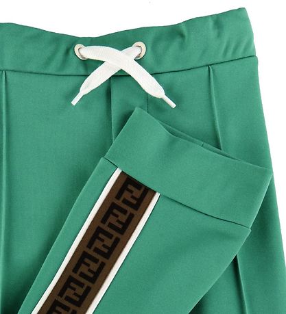 Pantalon Fendi - Vert av. Ruban logo Pantalon Fendi - Vert av. Ruban logo