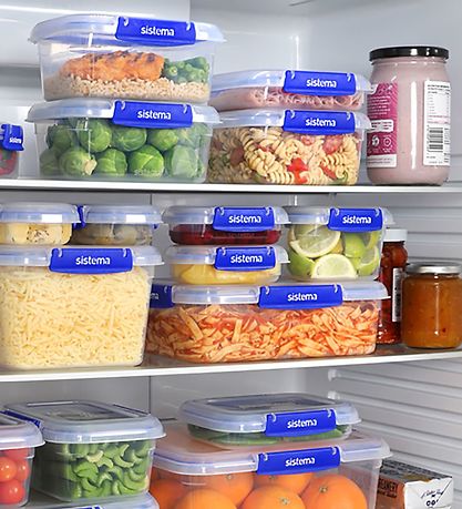 Sistema Lunchbox - Rectangle klip it Plus - 3-Pack - 180ml - Blu Sistema Lunchbox - Rectangle klip it Plus - 3-Pack - 180ml - Blu