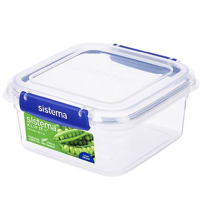 Sistema Lunchbox - Square Klip it Plus - 1.15L - Blue Sistema Lunchbox - Square Klip it Plus - 1.15L - Blue