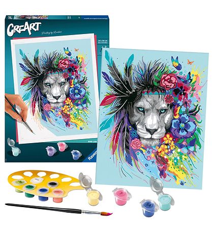 RavensburgerCréation Set de Peinture Ravensburger - Boho Lion RavensburgerCréation Set de Peinture Ravensburger - Boho Lion