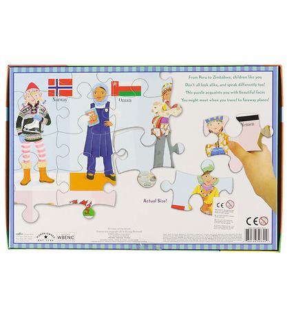 Eeboo Puslespill - 100 Brikker - Verdens barna
