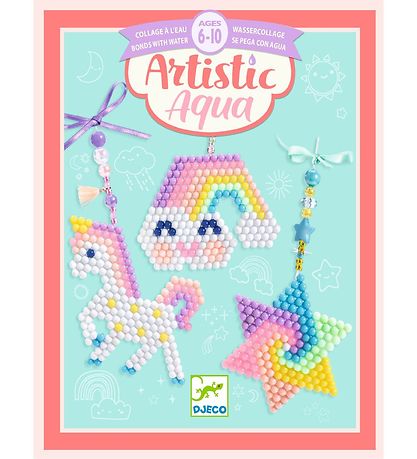 Djeco Beads - Artistic Aqua - Rainbow
