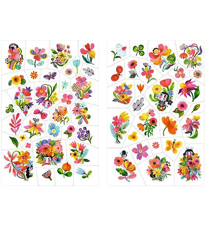 Tatouages Djeco - 50+ - Aqua Fleurs Tatouages Djeco - 50+ - Aqua Fleurs