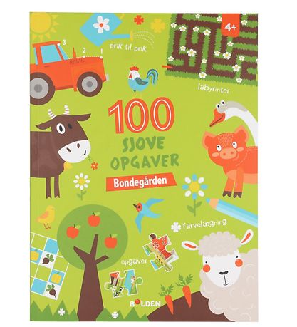 Forlaget Bolden Book - 100 Sjove Opgaver: Bondegården - Danish Forlaget Bolden Book - 100 Sjove Opgaver: Bondegården - Danish