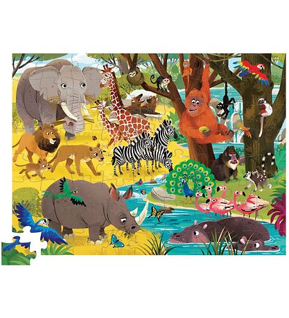 Crocodile Creek Puzzle Game - 72 Bricks - Wild Safari Crocodile Creek Puzzle Game - 72 Bricks - Wild Safari