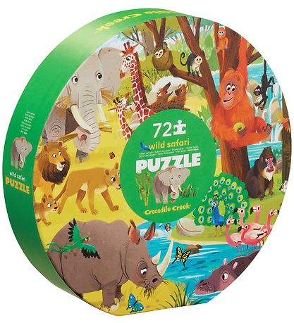 Crocodile Creek Puzzle Game - 72 Bricks - Wild Safari Crocodile Creek Puzzle Game - 72 Bricks - Wild Safari