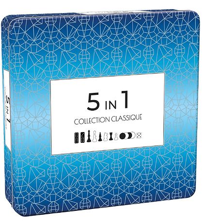 TACTIC Board Game - Wood - 5-I-1 - Collection Classique