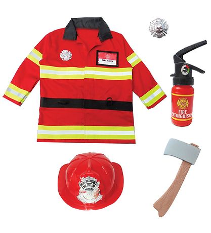 Great Pretenders Costume - Fireman - Red Great Pretenders Costume - Fireman - Red