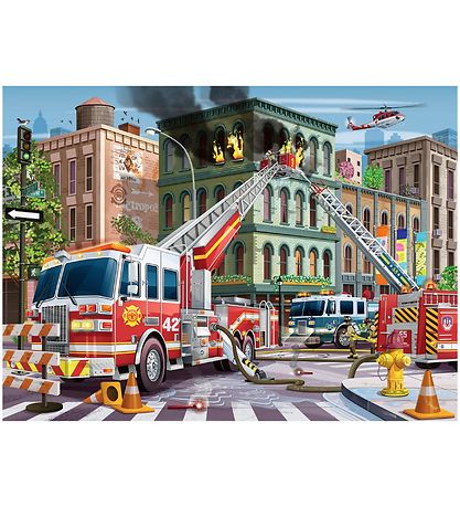 Ravensburger Puslespill - 100 Brikker - Fire Truck Rescue Ravensburger Puslespill - 100 Brikker - Fire Truck Rescue