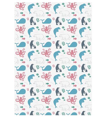 Mininor Verzorgingsmat - Wegwerp - 6-pack - Wit m. Dieren