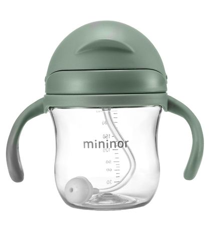 Mininor Bolli M. sogrör - Tritan - 220 ml - Grænt