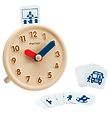 PlanToys Wooden Toy - Leather Clock - Wood PlanToys Wooden Toy - Leather Clock - Wood