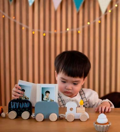 PlanToys Puulelu - Syntymäpäiväjuna - Puu