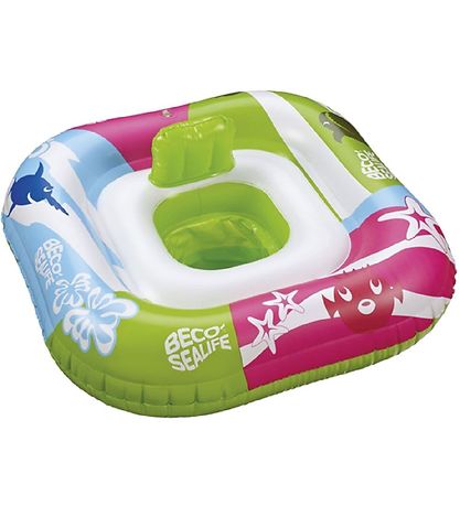 BECO Swim Ring w. Seat - 0-11 Kg - Green/Pink/Blue