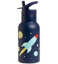 A Little Lovely Company Water Bottle - 350 mL - Stainless Steel 