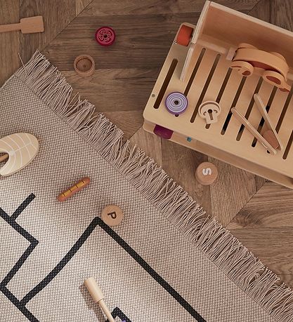 Kids Concept Play Mat - Geometrisk - Grey