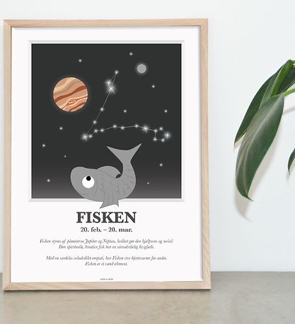 Kids by Friis Poster - Zodiac Signs - Pisces