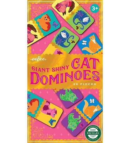 Eeboo Dominospel - 28 Bakstenen - Katten