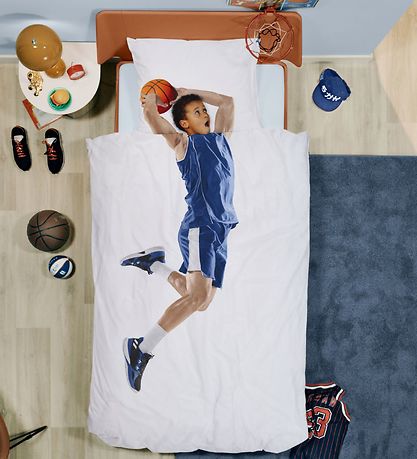 Snurk Vuodevaatteet - Aikuinen - koripallotähti Blue Snurk Vuodevaatteet - Aikuinen - koripallotähti Blue