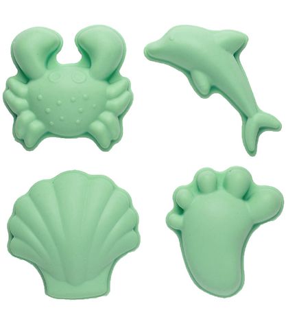 Scrunch Sand molds - 4 pcs. - Silicone - Light Dusty Green Scrunch Sand molds - 4 pcs. - Silicone - Light Dusty Green