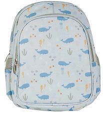 A Little Lovely Company Backpack w. Thermo Pocket - Ocean - Blue A Little Lovely Company Backpack w. Thermo Pocket - Ocean - Blue