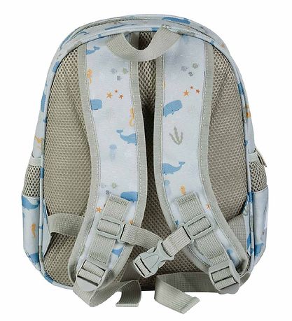 A Little Lovely Company Backpack w. Thermo Pocket - Ocean - Blue