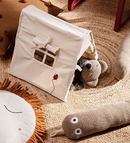 ferm Living Play Tent - 30x30 cm - Nature w. Ladybird