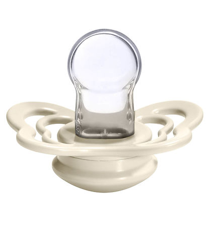 BIBS Couture Pacifiers - Size 2 - 2-Pack - Anatomical - Ivory/Sa