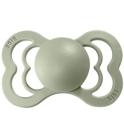 BIBS Couture Pacifiers - Size 2 - 2-Pack - Anatomical - Ivory/Sa