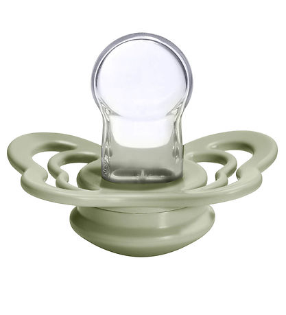 BIBS Couture Pacifiers - Size 2 - 2-Pack - Anatomical - Ivory/Sa