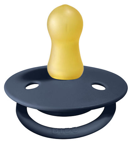 BIBS De Lux Pacifiers - Size 2 - 2-Pack - Round - Cloud/Steel Bl