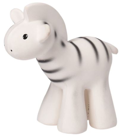 Tikiri Teether Rattle & Bath Toy - Natural Rubber - Zebra - Whit Tikiri Teether Rattle & Bath Toy - Natural Rubber - Zebra - Whit