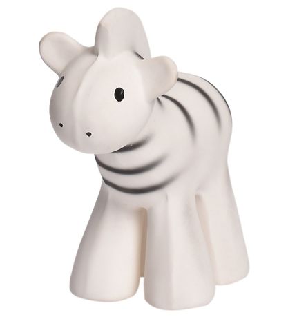 Tikiri Teether Rattle & Bath Toy - Natural Rubber - Zebra - Whit Tikiri Teether Rattle & Bath Toy - Natural Rubber - Zebra - Whit