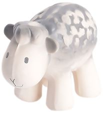 Mordeur de Bébé Tikiri - Caoutchouc Naturel - Moutons - Gris/Bla