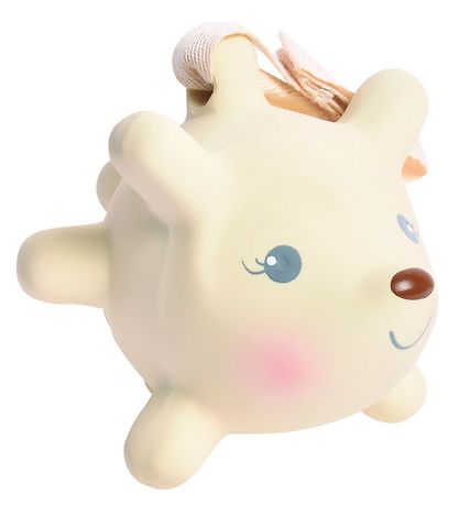 Tikiri Rattle Toy - Natural rubber - Hedgehog - Beige Tikiri Rattle Toy - Natural rubber - Hedgehog - Beige