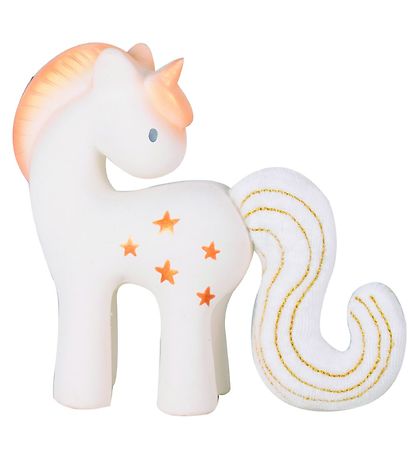 Tikiri Teething Toy - Natural Rubber - Star Unicorn - White Tikiri Teething Toy - Natural Rubber - Star Unicorn - White