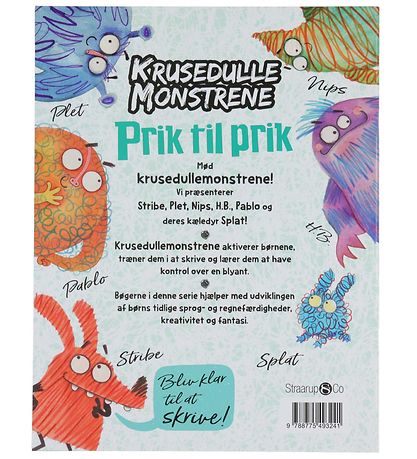 Straarup & Co Book - Krusedulle Monstrene - Dot to Dot - Danish