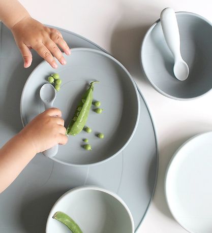 Assiettes Cam Cam - Silicone - 2 Pack - Arc-en-ciel - Blue Mix Assiettes Cam Cam - Silicone - 2 Pack - Arc-en-ciel - Blue Mix