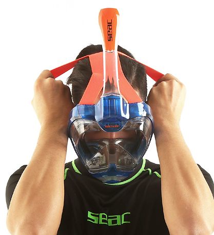 Masque de Snorkeling Seac - Magica - Bleu/Orange