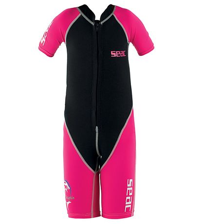 Seac Schwimmanzüg - Dolphin Shorty Girl 1, 5 mm - Schwarz/Pink Seac Schwimmanzüg - Dolphin Shorty Girl 1, 5 mm - Schwarz/Pink